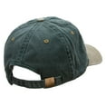 thumbnail image 4 of Fish Bone Embroidered Pigment Dyed Wash Caps - Spruce Khaki OSFM, 4 of 5