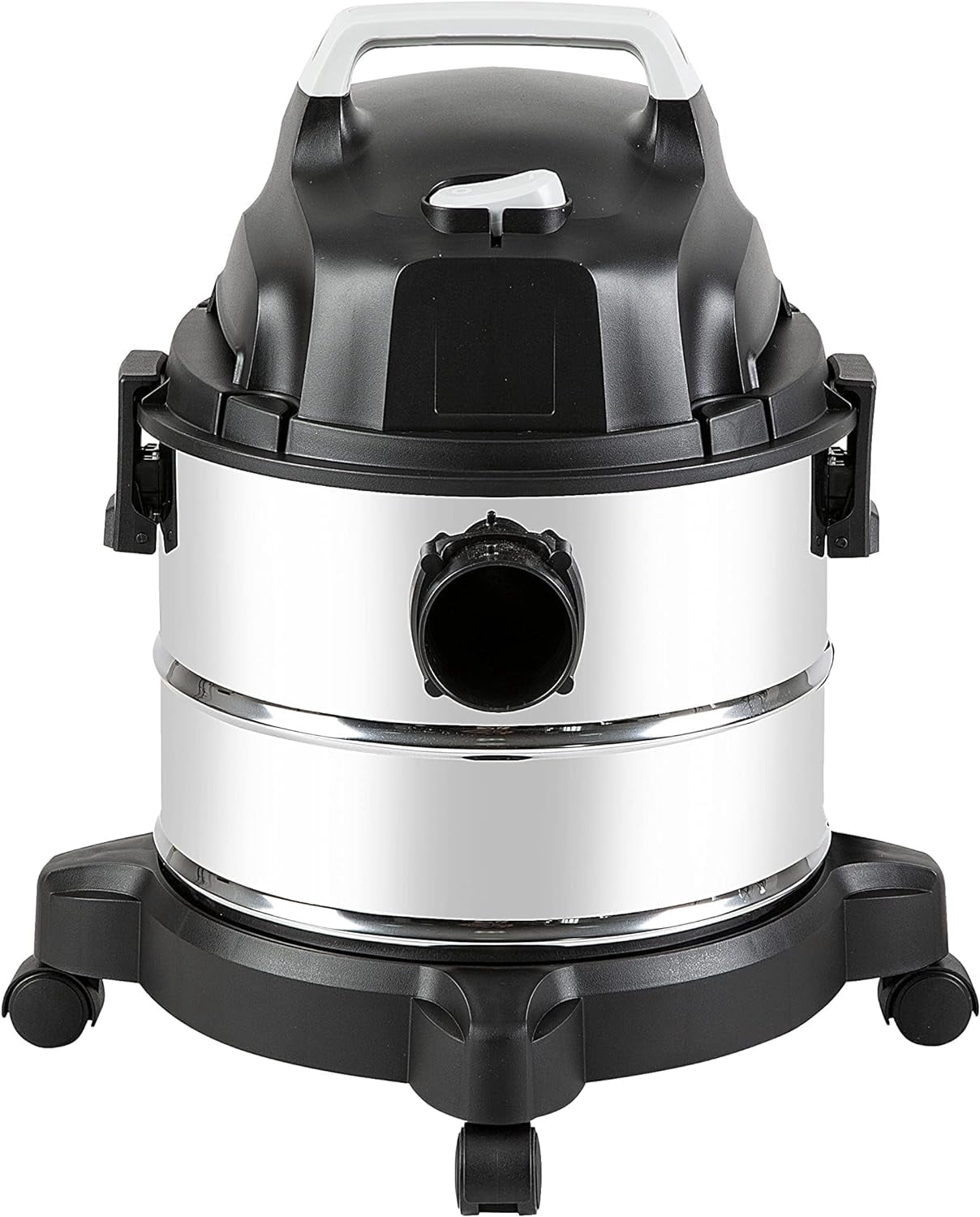 Wet Dry Shop Vacuum Cleaner, 4 Gallon, 3 HP Stainless Steel, Grey/Black