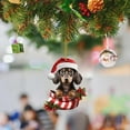 thumbnail image 4 of Ganfancp 2023 Dachshund Perro Interior Del Coche Colgante Navidad Decoración Árbol de Navidad Colgante Adorno Decoración Ofertas de La Semana 1X Colgante, 4 of 5