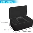 thumbnail image 2 of Wipes Dispenser With Lid , Wipe Holder for Baby & Adult, Black Container for Wipes, Refillable Wipe Container, Keeps Wipes Fresh, Easy Open/Close Wipes Pouch Case, 2 of 8