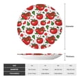 thumbnail image 2 of Bingfone Hand Drawn Tomatoes Print Bone China Dinner Decorative Plates,Handmade Ceramic Dinner Plate with Stand for Home Club-10in, 2 of 6