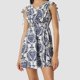thumbnail image 1 of WILLBEST Maxi Vestidos de Mujer Vestido Casual con Estampado Floral para Mujer Cuello En V Línea A Midi Ropa de Fiesta de Vacaciones de Verano Cómodo Transpirable Ligero Grande​​, 1 of 3