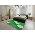 thumbnail image 4 of Ahgly Company Indoor Round Patterned Green Area Rugs, 5' Round, 4 of 6