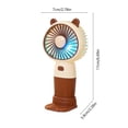 thumbnail image 4 of Sentmoon Fan Mini Fan Handheld Fan Mini USB Rechargeable Small Fan Portable Outdoor Student Small Fan, 4 of 7