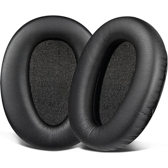 SOULWIT Replacement Ear Pads for Sony WH-CH700N/MDR-ZX780/MDR-ZX770/MDR-10R Over-Ear Headphones, Earpads Cushion with Soft Protein Leather, High Density Foam - Black
