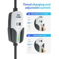 thumbnail image 3 of Level 2 EV Charger, 40A, 240V 9.6kW Portable Electric Vehicle Charging Station, NEMA 14-50 Plug, 25ft Cable, Adjustable Current & Timing Delay, J1772 Connector for BEVs/PHEVs, 3 of 6