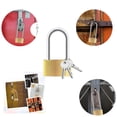 thumbnail image 4 of Cerradura de latón sólida, cerradura de candado al aire libre, cerradura de llave de 2.95 pulgadas, armario de recogida del gimnasio de la escuela, valla, caja de herramientas, recogida de clavos, 4 of 6