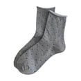 thumbnail image 2 of SDNall Women's Winter Socks, Thermal Wool Blend Ankle Socks with Curled Cuff and Polka Dot Pattern, Comfortable and Breathable for Everyday Wear, Non-Slip Casual Socks for Women, 2 of 2