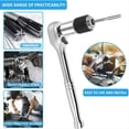 thumbnail image 6 of Tap Socket Set, Tap Holder Tool 3/8 Inch Stable Tap Holders Sockets Compatible Tap Extractor Tool for Screw Extractors,1 set tap sockets,silver, 6 of 8