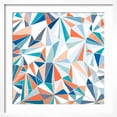 thumbnail image 2 of Art.com Geometric Pattern - Orange, Teal and Blue 2 Art Print by Dominique Vari, White Frame Wall Art, 21" x 21", 2 of 5