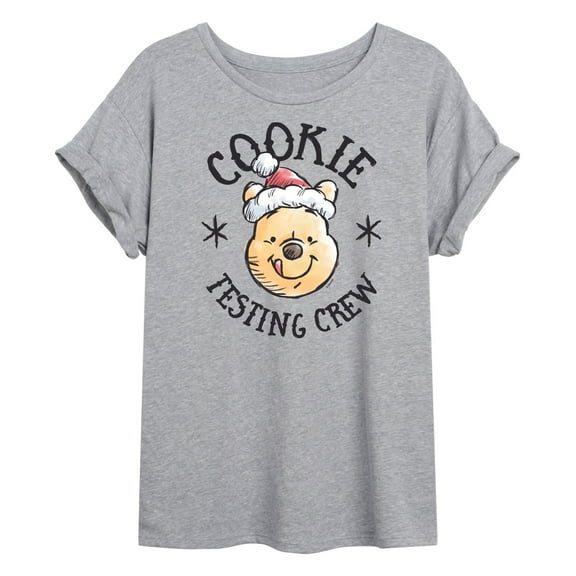Disney Winnie The Pooh - Cookie Testing Crew - Juniors Ideal Flowy Muscle T-Shirt