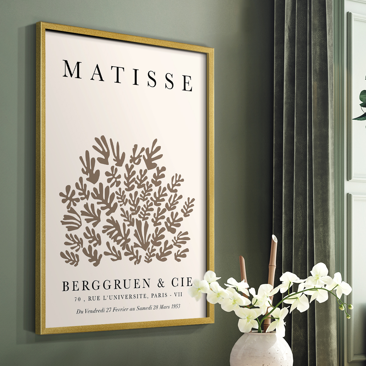 Matisse CCXXI in Solid Wood 11 x 14 Framed Print