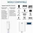 thumbnail image 2 of Lightning to USB Camera Adapter, USB 3.0 OTG Data Sync Cable Adapter - Compatible with iPhone/iPad, USB Female Supports Connect Card Reader, U Disk, K, 2 of 4