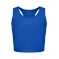 thumbnail image 3 of KyCheLot Girls Crew Neck Tank Tops Backless Solid Color Sleeveless Short Clothes Fitted Racerback Tank Tops, 3 of 7
