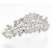 Silver Plated Comb Tiara