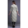 thumbnail image 3 of Bimba Printed Straight Kurtis For Women Button Down Mandarin Indian Tunic Small, 3 of 6