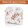 thumbnail image 6 of Fall Thanksgiving Blankets,Football with Maple Leaves Farmhouse Blanket Throw,Thanksgiving Fall Flannel Fleece Throw Blanket for Home Living Room Couch Bed Chair or Dorm Decor 60"x50", 6 of 7