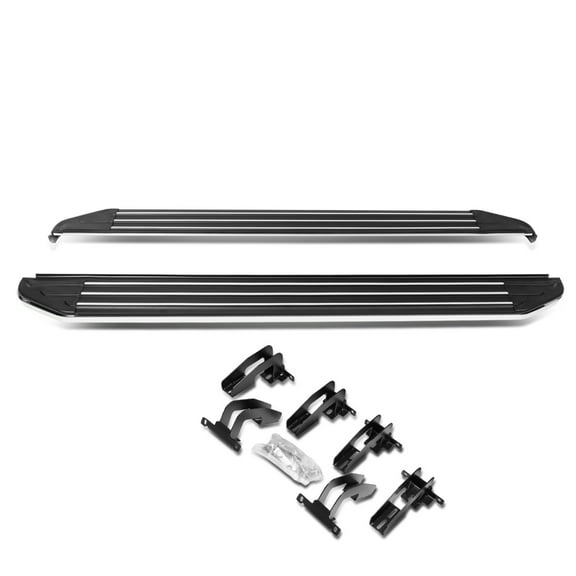 DNA Motoring RNB-827 For 2011 to 2019 Jeep Grand Cherokee Dodge Durango Pair 5.5"Wide Aluminum Side Step Bar Running Board w/ Mounting Headware 12 13 14 15 16 17 18