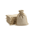 thumbnail image 1 of 50pz Bolsas Costales Yute Con Cordón Dulceros Regalo 10×14cm marrón, 1 of 4