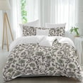thumbnail image 2 of Sage Green Leaf Bedding 3 Piece Duvet Cover Set California King, Vintage Farmhouse Boho Pastoral Tribal Soft Microfiber Comforter Cover with Zipper Closure & Pillowcases, FadeResistant Quilt Cover, 2 of 9