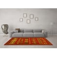 thumbnail image 3 of Ahgly Company Machine Washable Indoor Rectangle Southwestern Yellow Country Area Rugs, 2' x 5', 3 of 4