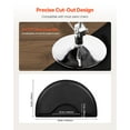 thumbnail image 4 of VEVOR Salon Mat for Hair Stylist, 3 x 5 FT Semi-circle Salon Chair Mat, 1/2-inch Thickened Anti Fatigue Barber Shop Floor Mat with Round Cut Out, Easy-to-Clean PVC Surface & Anti-Trip Beveled Edges, 4 of 9
