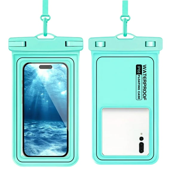 Waterproof Phone Pouch, Universal Fit for Swimming Snorkeling Hiking Travel, IPX8 Certified Dry Bag Case with Touchscreen Compatibility, Clear Protective Sleeve for iPhone Samsung Smartphones