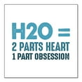 thumbnail image 1 of DistinctInk Custom Bumper Sticker - 8" x 8" Decorative Decal - White Background - H20 = 2 Parts Heart 1 Part Obsession, 1 of 2