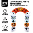 thumbnail image 3 of Joyfy 8 FT Halloween Inflatable Cute Stacked Characters Halloween Archway Decorations Inflatable with Build-in LEDs,Halloween Blow Up Yard Decorations, 3 of 7