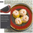 thumbnail image 2 of WRITWAA 2Pcs Red Silicone Air Fryer Mat Reusable Non Stick Baking Mat for Kitchen Use with Smooth Surface, 2 of 6