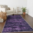 thumbnail image 6 of Brisasol Entryway Rugs 3x5 Washable Rug Non Slip Modern Abstract Area Rug Super Soft Low Pile Indoor Rug for Entry Kitchen Bedroom, Purple White, 6 of 8