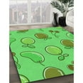thumbnail image 2 of Ahgly Company Indoor Rectangle Patterned Neon Green Area Rugs, 2' x 4', 2 of 6
