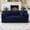 Blue, variant on 79" Retro Corduroy Deep Seat Sofa Bed, Compressed Pull-Out Sofa Bed with No Assembly, Luxury Pull-Out Sofa Bed with High Density Foam for apartment home office, Black