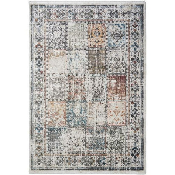 Mayberry Rug Oxford Creswell Traditional Panel Area Rug Multi 7'8"x9'8" 8' x 10'