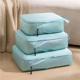 thumbnail image 1 of 2024 Storage Compression Bags Multifunctional Moving Organizer Bags 3 PCS Space Saving Clothes Compression Bag Travel Moving Blue, 1 of 6