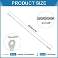 thumbnail image 2 of 5Pack Cabinet Door Restraint, 10" x 0.08" Hinge Limiter with Screws, 2 of 6