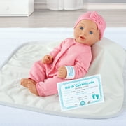 My Sweet Love Newborn Baby Doll Play Set, Rose Pink Outfit, 14-inch Doll, 8 Pieces Included
