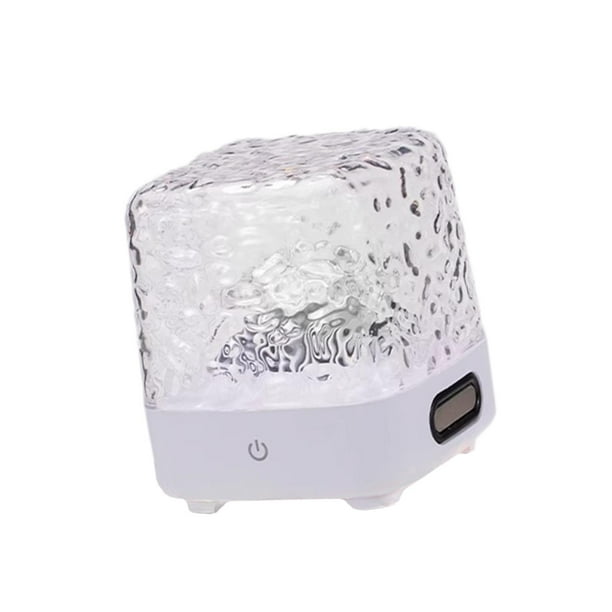 Altavoz musical con ondas de agua 3D, control remoto, recargable por USB, con 4 sonidos relajantes Blanco