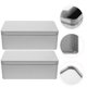 thumbnail image 1 of unbranded 2Ud Caja Metálica Con Para Almacenamiento De Color Plata Resistente, 1 of 6