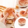 thumbnail image 2 of Imitation Bread and Cream Pineapple Bun Squishy Stress Ball Slow Rising Squeeze Toy Fidget Cute Cartoon Squishies for Kids Adults Travel Portable Goodie Bag Filler Stocking Stuffer Party Favor, 2 of 4