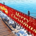 thumbnail image 2 of Moocorvic Christmas Banner Outdoor - 98.42x19.68 Inches, Christmas Front Porch Trim, Christmas Yard Banner, Christmas Yard Trim, 2 of 6