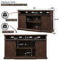 SinCiDo Farmhouse TV Stand for 80 Inch TVs, Entertainment Center with