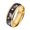 8mm gold, variant on Hip-hop Starry Sky Color Unisex Tungsten Steel Ring