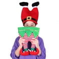 thumbnail image 5 of Sombrero de Navidad, sombrero divertido, novedad, sombrero de Papá Noel, sombreros locos, sombrero de elfo, sombrero de pantalones de Papá Noel, 5 of 5