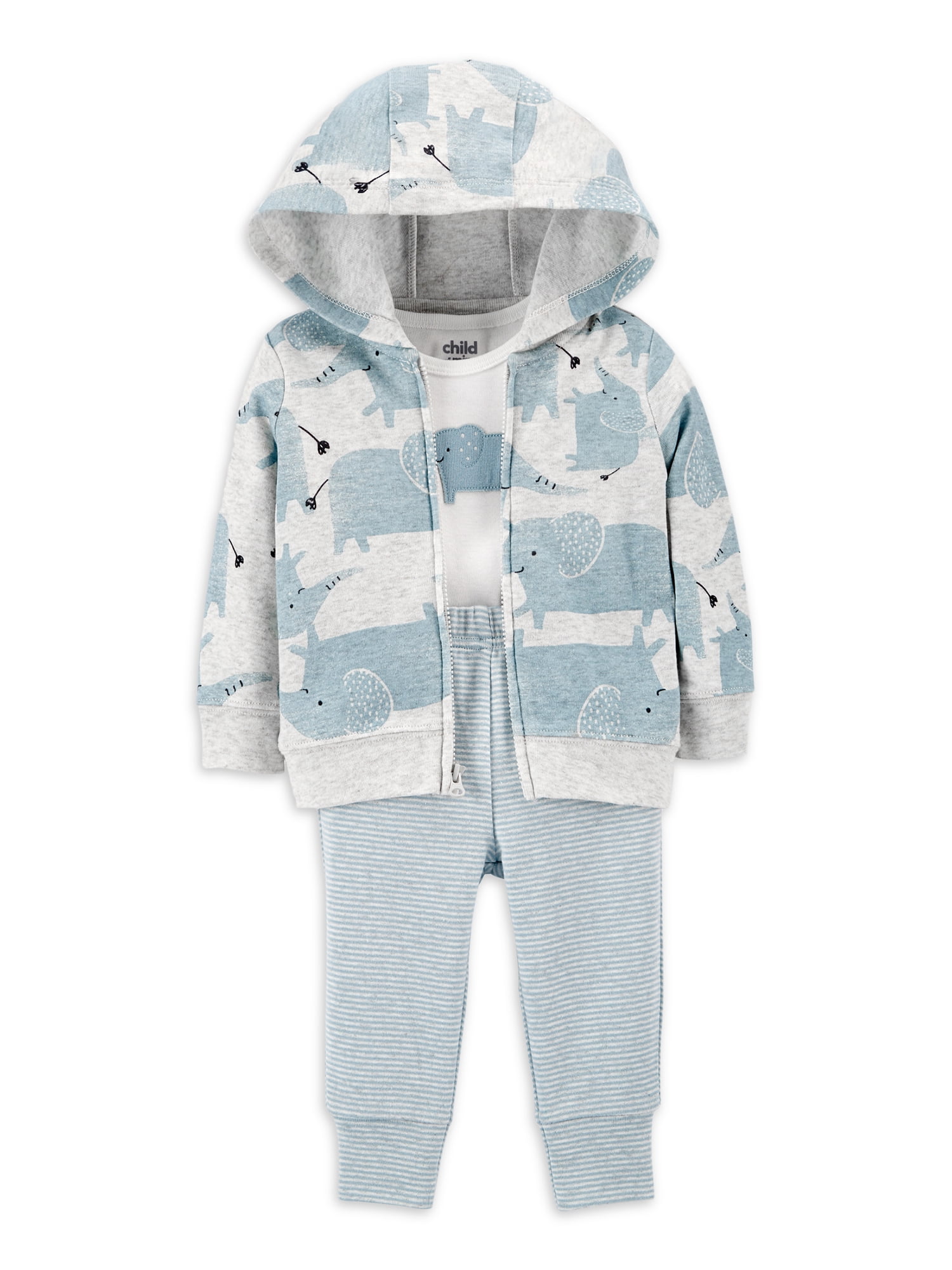 Carter's Child of Mine Baby Boy Cardigan Outfit Set, 3-Piece, Sizes Preemie-24 Months