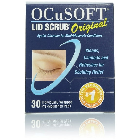 OCuSoft Lid Scrub Original Eyelid Cleanser - 30 Pads Pack of 3