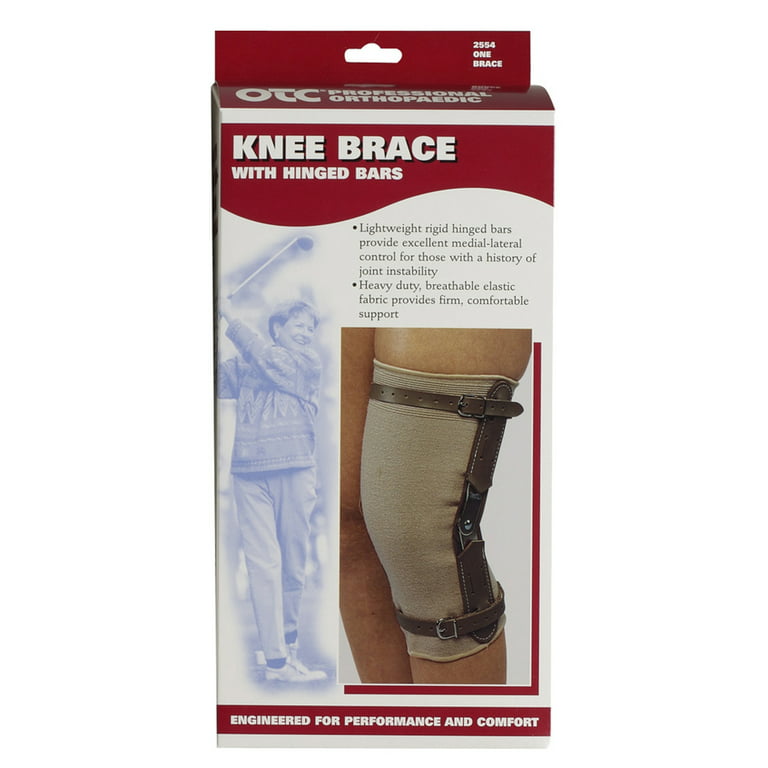 OTC Knee Brace with Hinged Bars, Beige, 3X-Large 