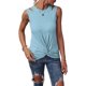 thumbnail image 2 of Camiseta sin mangas sin mangas para mujer Camisas sueltas casuales Túnicas XBTCLXEBCO Azul claro, Grande, 2 of 4