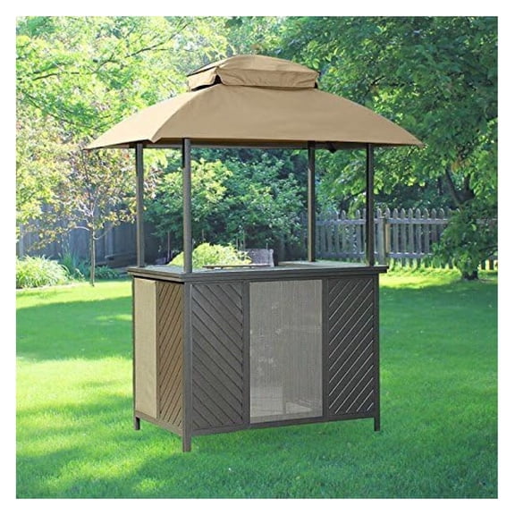 Replacement Canopy Top Cover for The Bar Shelter Gazebo Model L-DN1414SST - RipLock 350