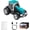Green, variant on WS-560 Modern Tractor Replica Speaker - Portable Speaker with Sound, TWS, LED Party Light, USB/TF, FM, -in Microphone, (Black)
